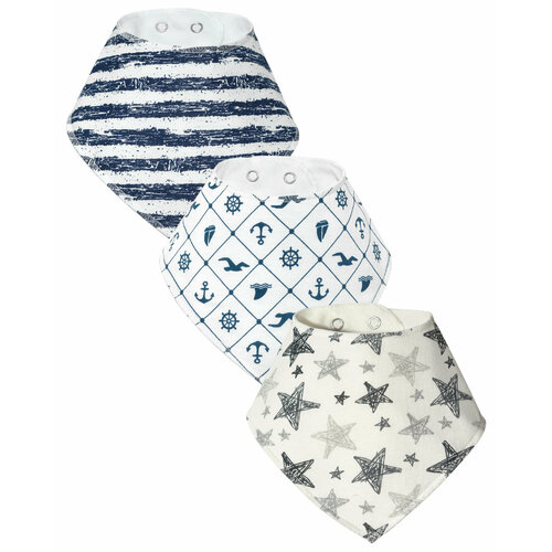 Набор нагрудников с кнопками для малышей, Фабрика Бамбук