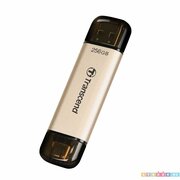 Флешка USB Transcend Jetflash 930С 256ГБ, USB3.0, золотистый и черный [ts256gjf930c]