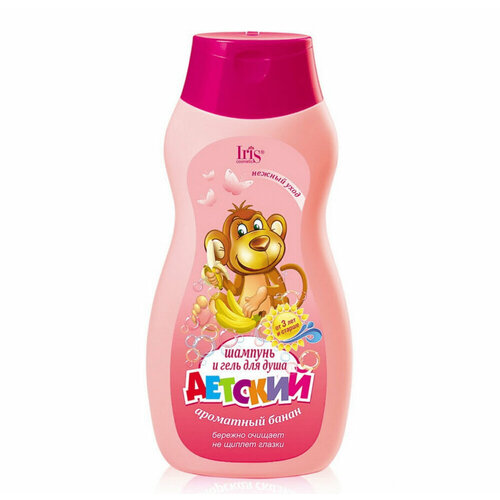 IRIS детский 3 Шампунь и Гель для душа Ароматный банан 300мл 399₽