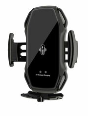 Автомобильный держатель Smart Sensor Car Wireless Charger А5 для телефона с беспроводной зарядкой черный