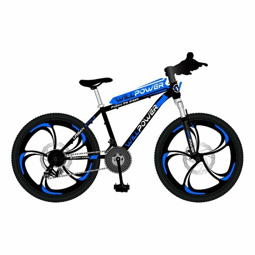 Велосипед 2-х 26" WILLPOWER синий FG23040114K-2