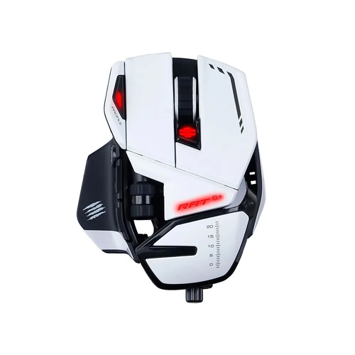 Игровая мышь компьютерная проводная Mad Catz R.A.T 6 PLUS, белый mad catz r a t 1 adns3050 black мышь игровая usb 3 кнопки 2000 dpi