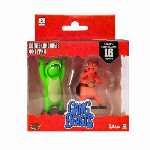 Фигурки Gang Beasts Красный и зеленый в коробке с окном 2 шт 1516₽