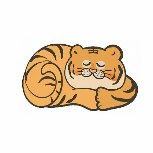 фото Коврик детский прикроватный "спящий тигренок", 60 x 100 см silverstone carpet