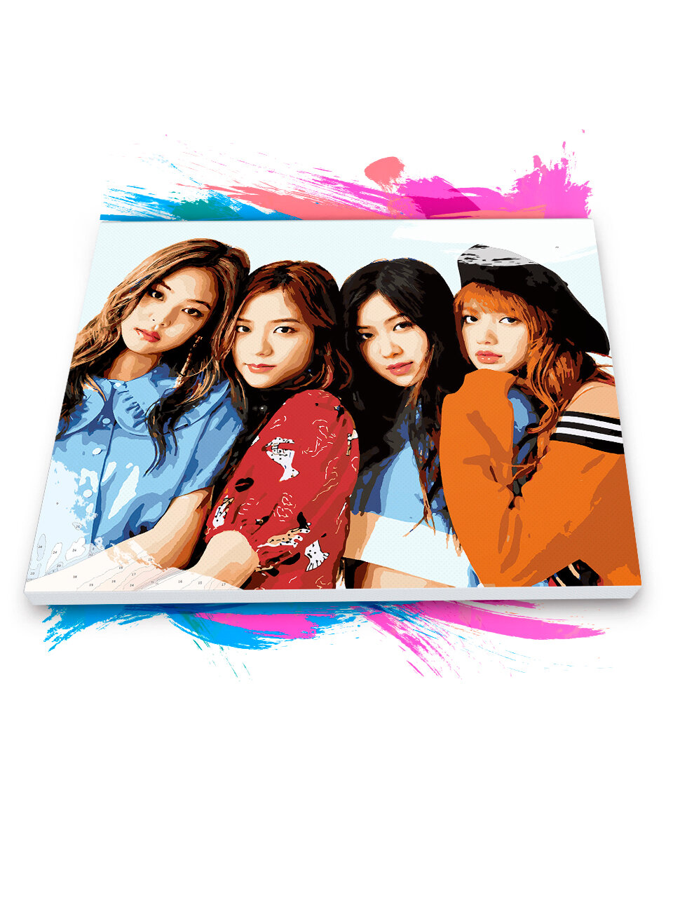 Картина по номерам на холсте Blackpink 2, 70 х 90 см