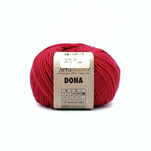 Пряжа Dona Fibra Natura (106-08), 50г, 115м, 100% меринос экстрафайн (2 шт.)