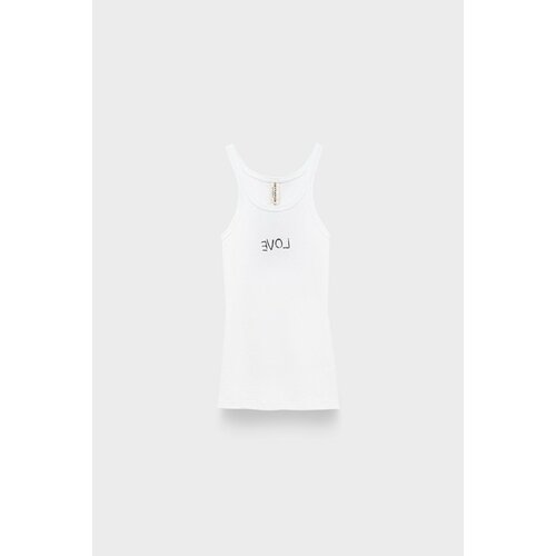 фото Топ one teaspoon love rib singlet, размер 46, белый