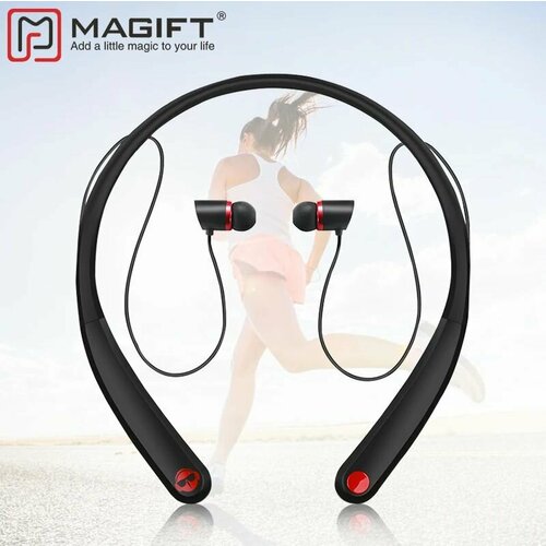 Беспроводная гарнитура Magift Bluetooth HV990 с магнитными наушниками для спорта 1800₽