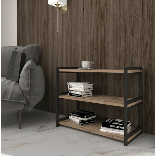 Стеллаж деревянный напольный в гостиную в стиле лофт столик в гостиную в зал 6300₽