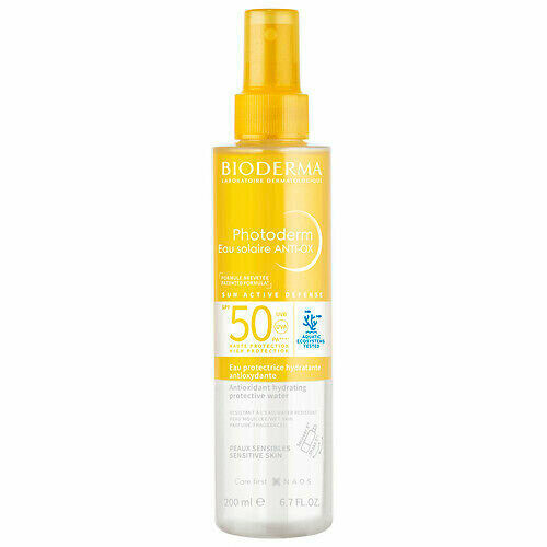 BIODERMA фотодерм Солнцезащитный Антиоксидантный увлажняющий спрей SPF50, 200 мл