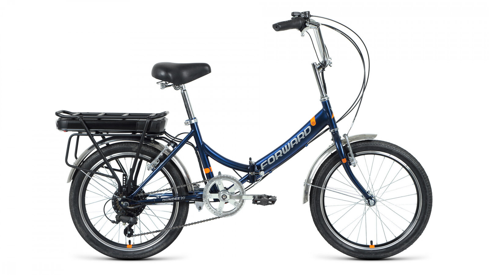 Велосипед Forward DUNDEE 20 E-250 (2022) темно-синий 14"