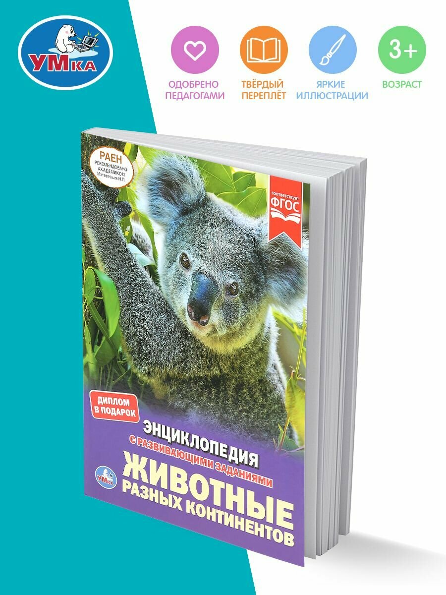 ЖИВОТНЫЕ РАЗНЫХ КОНТИНЕНТОВ (ЭНЦИКЛОПЕДИЯ А4).ТВЕРДЫЙ ПЕРЕПЛЕТ. БУМАГА МЕЛОВАННАЯ в кор.15шт - фото №9