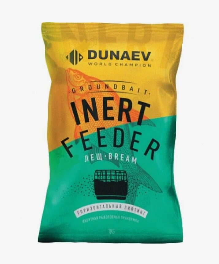 Прикормка для ловли леща "Dunaev Inert Feeder", 1 кг Инерт Фидер лещ