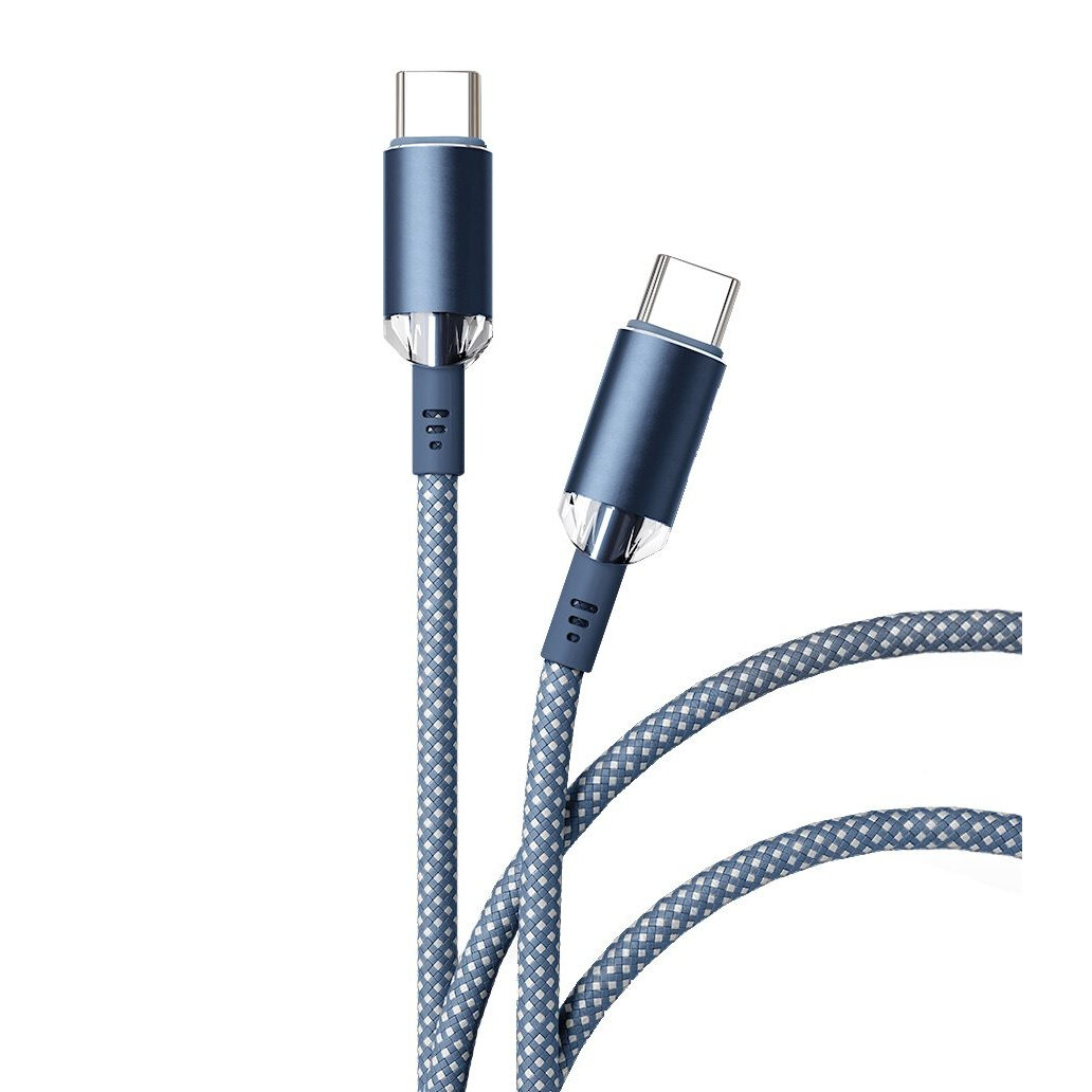 Дата-кабель VLP Diamond Cable USB C - USB C 1.2м темно-синий