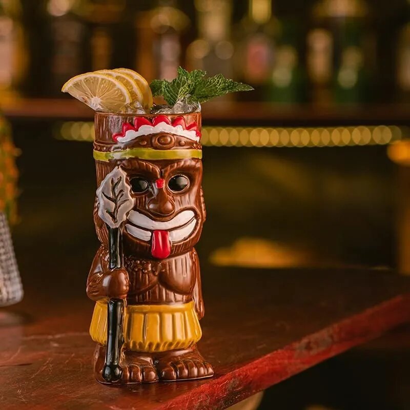 фото Стакан для коктейлей Тики 450 мл,70х180 мм, керамика, ручная работа