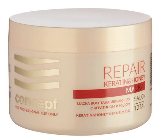 CONCEPT, Keratin & Honey Repair Mask, Маска Интенсивное восстановление, 500мл