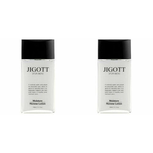Jigott Лосьон для мужской кожи лица MOISTURE HOMME LOTION, 150 мл, 2 шт уход за кожей для мужчин jigott лосьон для лица moisture homme