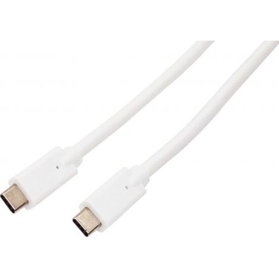 Кабель Filum USB 3.1, USB Type-С(M)-USB Type-С(M), белый, 3A, 1 м.