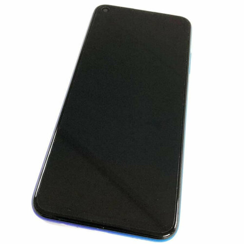 Дисплей для Huawei Honor 9C (AKA-L29, Original) в сборе с сенсорным стеклом, корпусом и аккумулятором Ярко-голубой (Aurora Blue) дисплей для huawei honor 9 lite в сборе с сенсорным стеклом черный