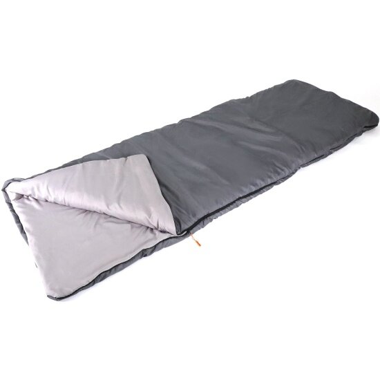 Спальный мешок-одеяло Следопыт Camp, 200х75 см, до 0С, 3х слойный, темно-серый