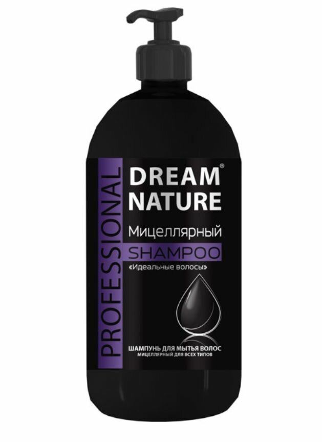 DREAM NATURE Professional Шампунь для волос мицеллярный Идеальные волосы, 1000 мл