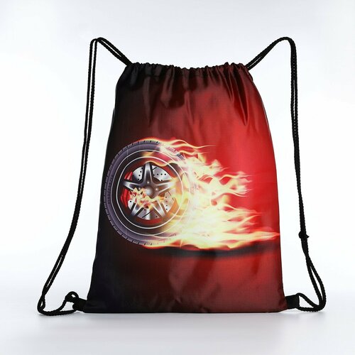 Мешок для обуви на шнурке цвет чёрныйкрасный 497₽