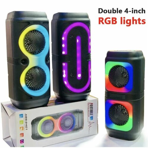 Беспроводной Bluetooth динамик RGB с лампой пламени 40w portable bluetooth speaker subwoofer outdoor waterproof wireless speaker with usb tf fm auxiliary microphone mp3 music cente