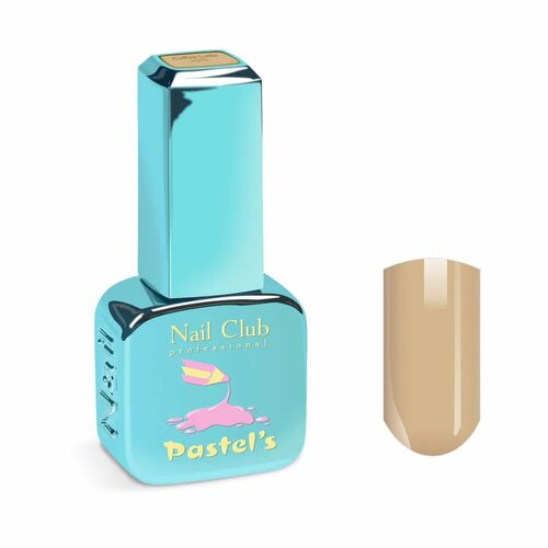 Nail Club professional Эмалевый гель-лак для ногтей с липким слоем PASTEL'S 1009 Coffee Latte 13 мл