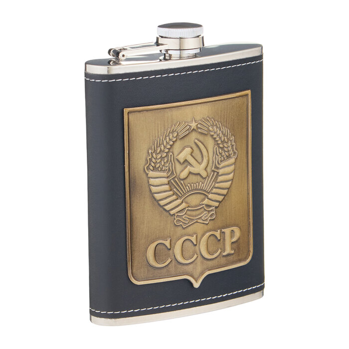 Фляжка «СССР», нержавеющая сталь, 240 мл, 8 oz
