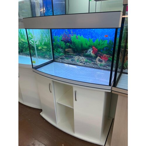 Аквариум 190 л Панорамный AquariumBest с тумбой цвет Белый 92х47х57 ДхШхВ 29800₽