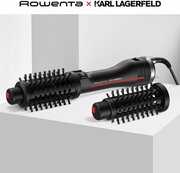Фен-щетка для волос Rowenta x Karl Lagerfeld K/Pro Stylist CF961LF0, черная