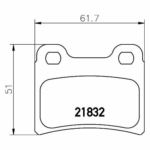 Комплект тормозных колодок дисковый тормоз MINTEX MDB1554 1 шт 780₽