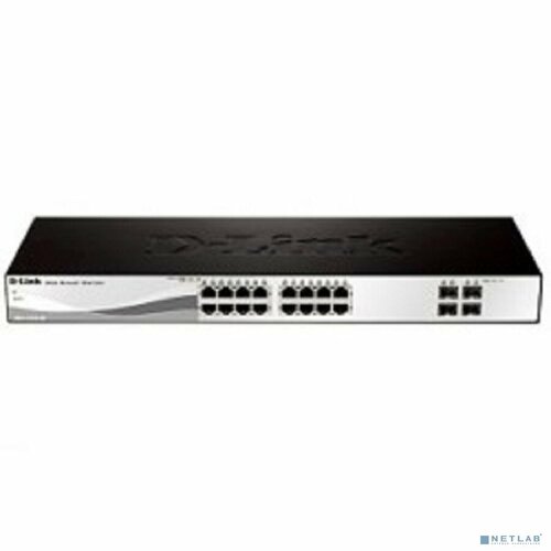 D-Link SMB Сетевое оборудование D-Link DGS-1210-20/ME/B1A Управляемый L2 коммутатор с 16 портами 10/100/1000Base-T и 4 портами 1000Base-X SFP