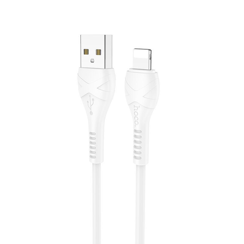 Дата-кабель USB 2.4A для Lightning 8-pin Hoco X37 PVC 0.5м White