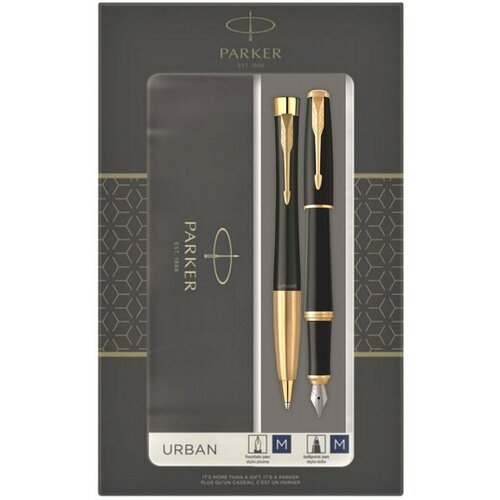 Набор Parker 2093381 Urban Core ручка перьевая parker 51 black gt темно синяя 0 8мм подарочная упаковка