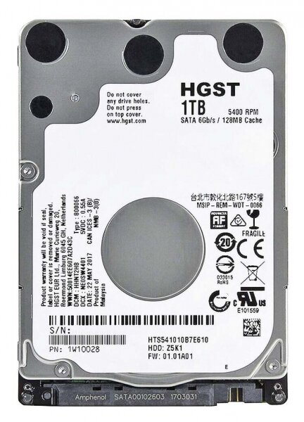 Жесткий диск HGST 1W10028 1TB 5400 SATAIII 2.5" HDD