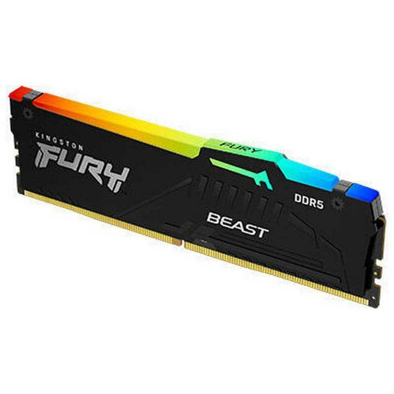 Модуль памяти Kingston 8GB DDR5 6000 DIMM FURY Beast Black RGB EXPO Non-ECC, 1RX16 36-38-38 1.35V 288-pin 16Gbit