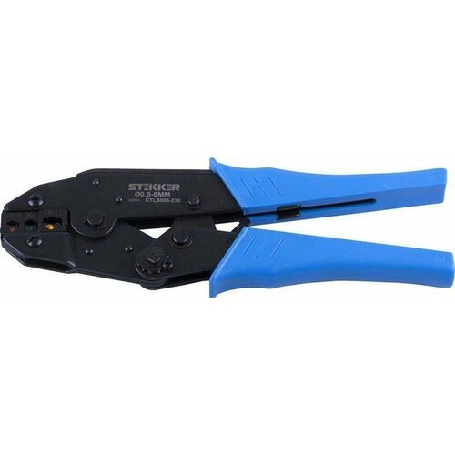 STEKKER Кримпер для обжима гильз и наконечников d05-6мм синий CTLS006-230 32804 арт 715820 2750₽