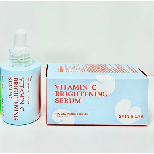 SKIN&LAB Сыворотка для лица осветляющая , с витамином C и пептидами 30 мл осветляющая сыворотка с витамином с skin