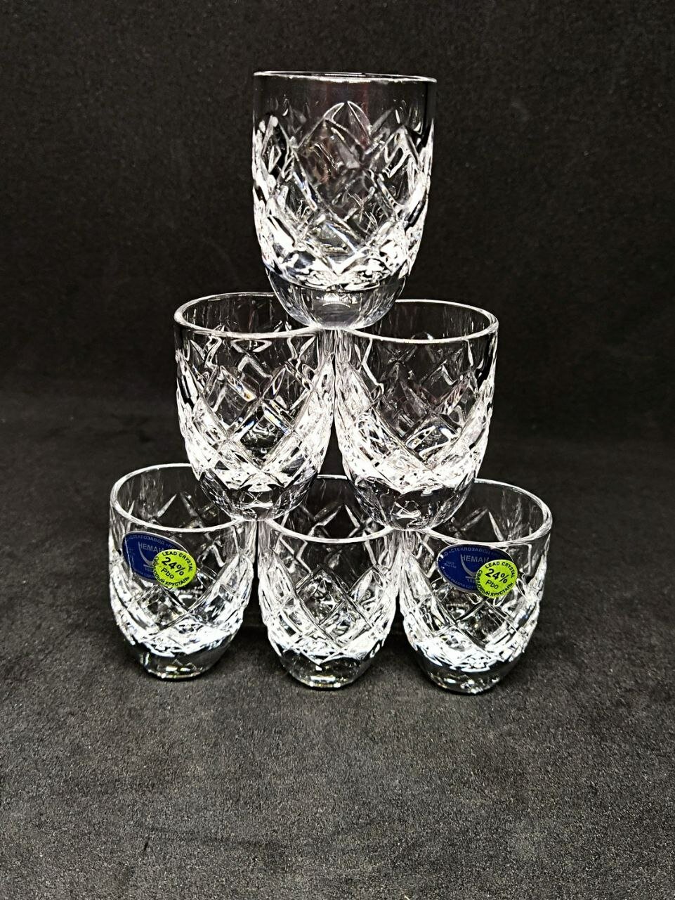 фото Хрустальные рюмки 40 г Неман