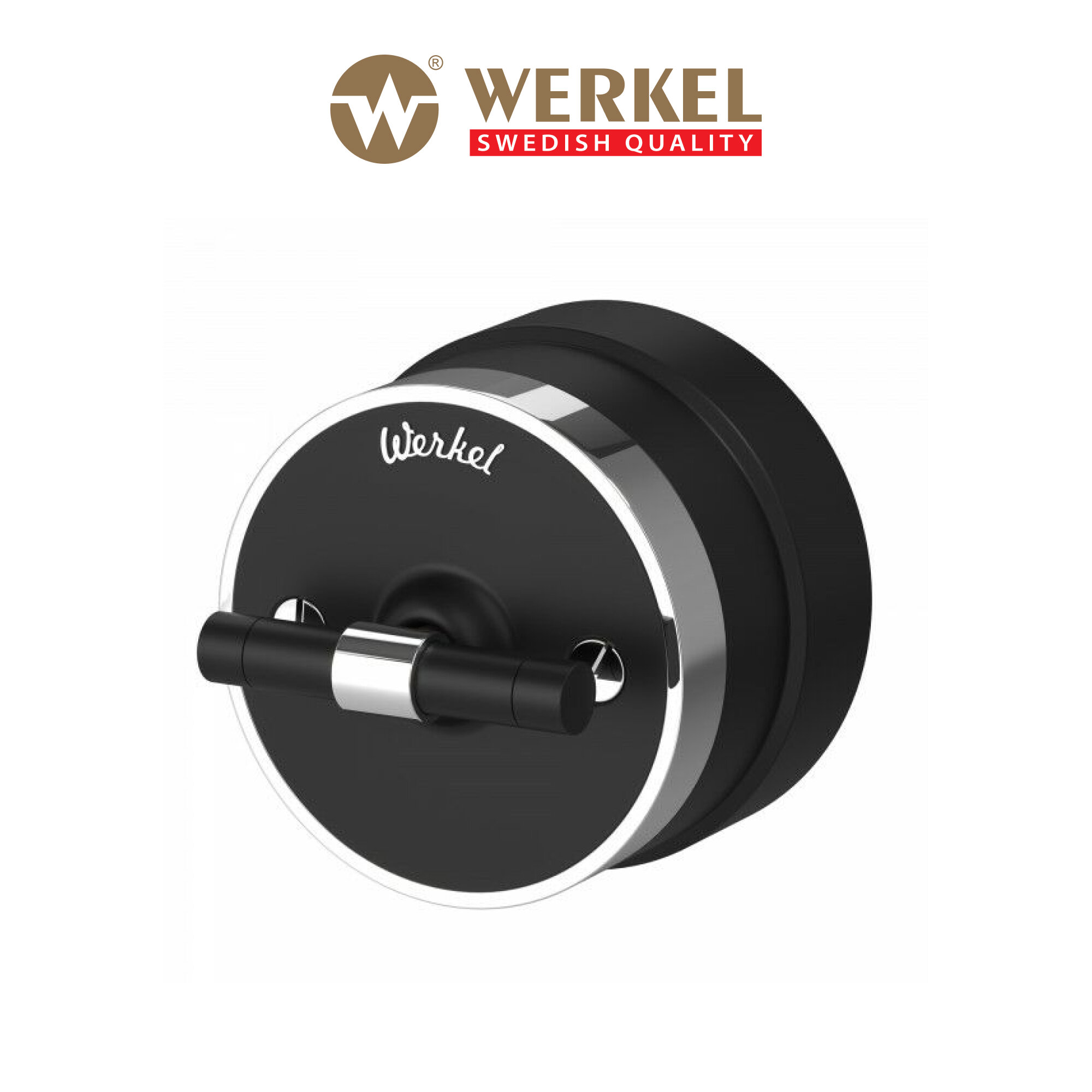 Переключатель/выключатель одноклавишный Werkel Vintage W5812051 черный матовый/хром IP20