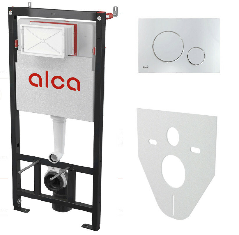 Инсталляция для унитаза Alcaplast с кнопкой смыва AM101/1120-4:1 RU M671-0001