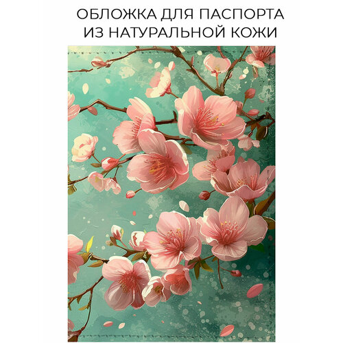 фото Обложка для паспорта bestluck, зеленый, розовый