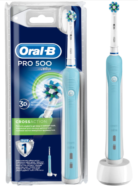 Электрическая зубная щетка Oral-B PRO 500 CrossAction D16.513. U - (блистер)
