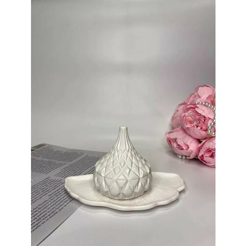 Аромасвеча с декоративным набором из гипса 2 предмета №31