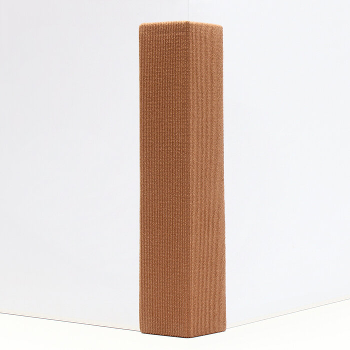 Когтеточка с пропиткой 55*20 см, угловая, без меха, бежевая