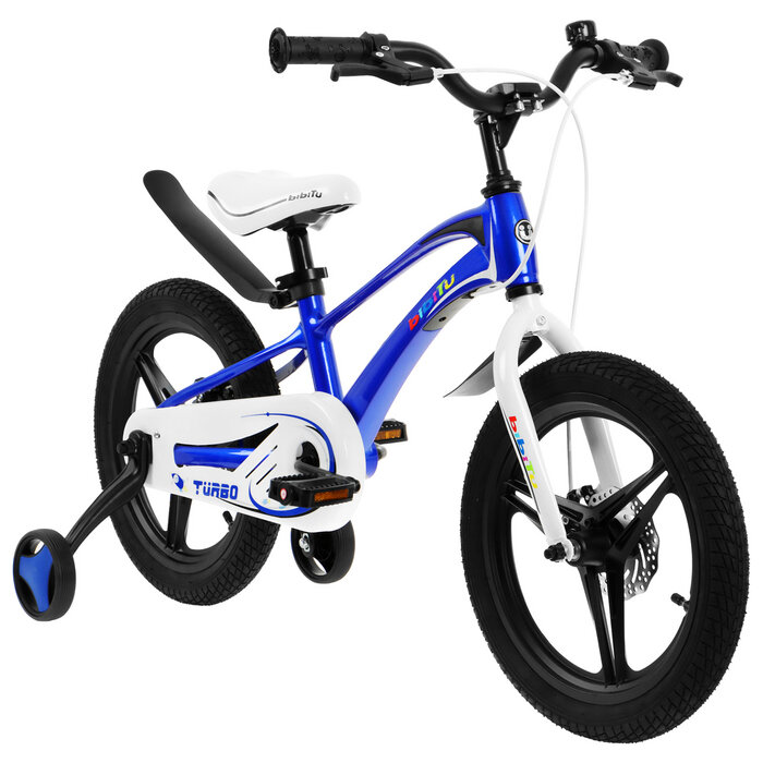 Велосипед 16" BIBITU TURBO, цвет синий/белый