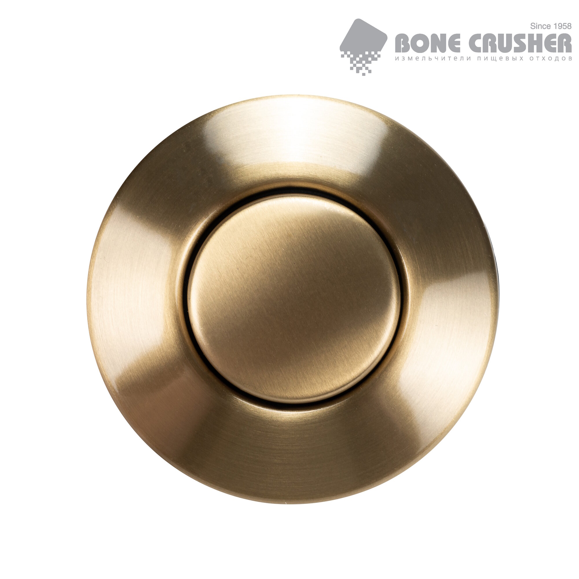 Пневмокнопка для измельчителя пищевых отходов Bone Crusher Air Switch Gold Matte. Удлиненная.