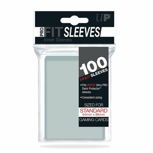 Протекторы для карт Ultra Pro Standard Sleeves - Pro-Fit Card Clear 100 790₽