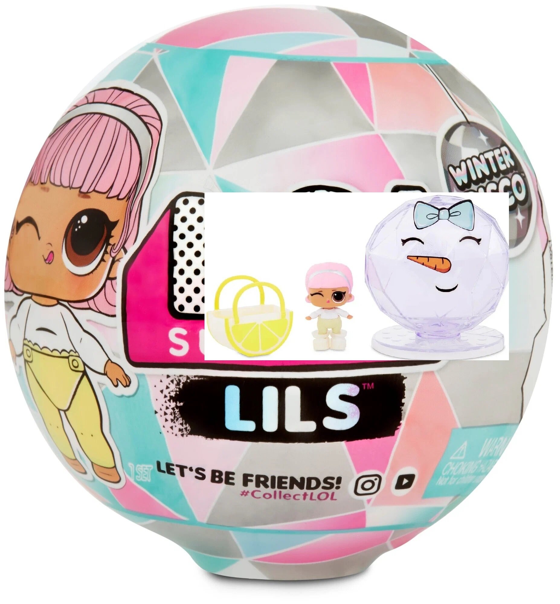 Мини кукла лол сюрприз лилс lils winter disco Зимнее диско